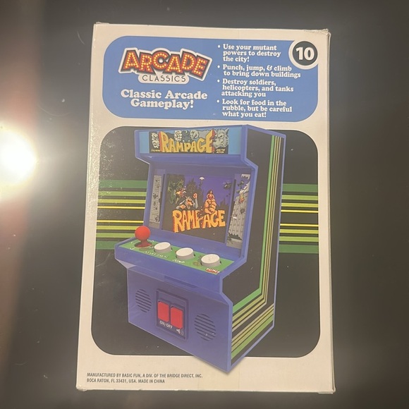 Arcade classics Rampage hand held arcade game NIB - Picture 4 of 6
